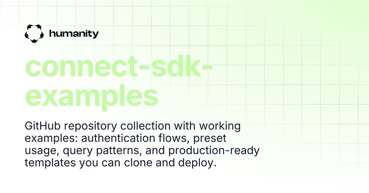 connect-sdk-examples | Humanity Docs