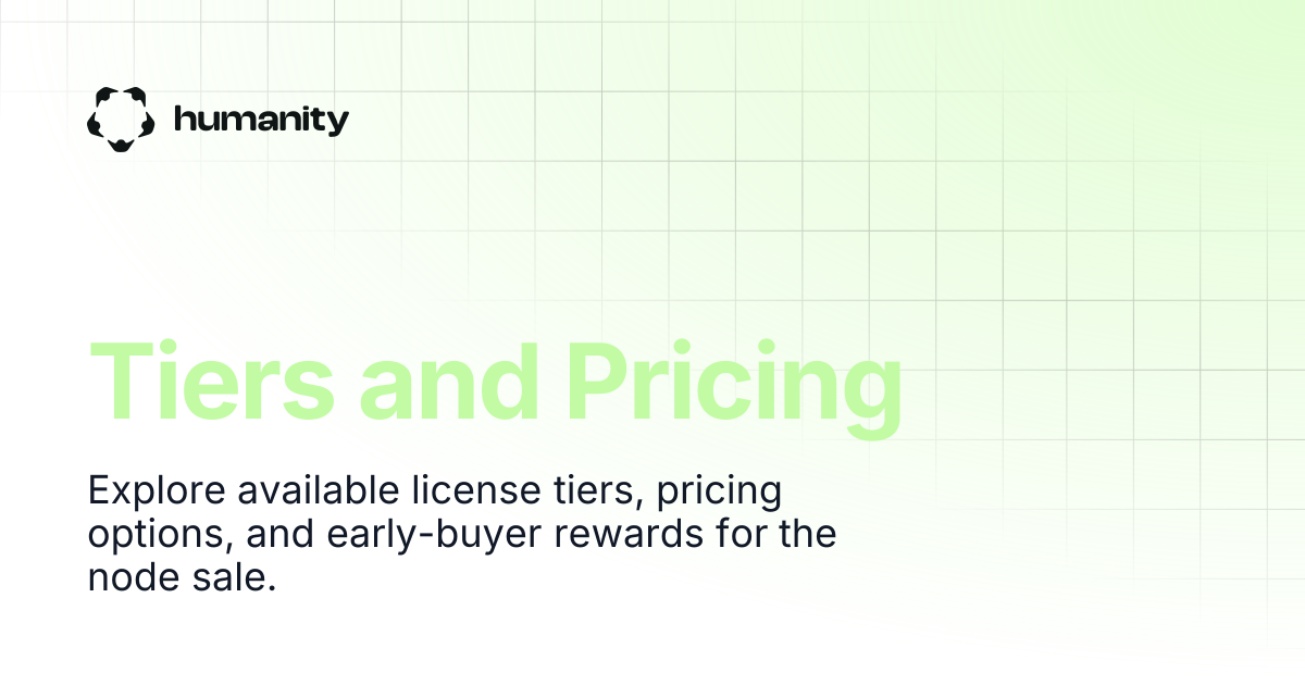 Tiers and Pricing | Humanity Docs