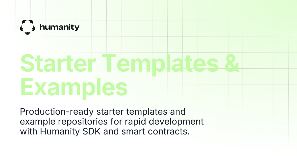 Starter Templates & Examples | Humanity Docs